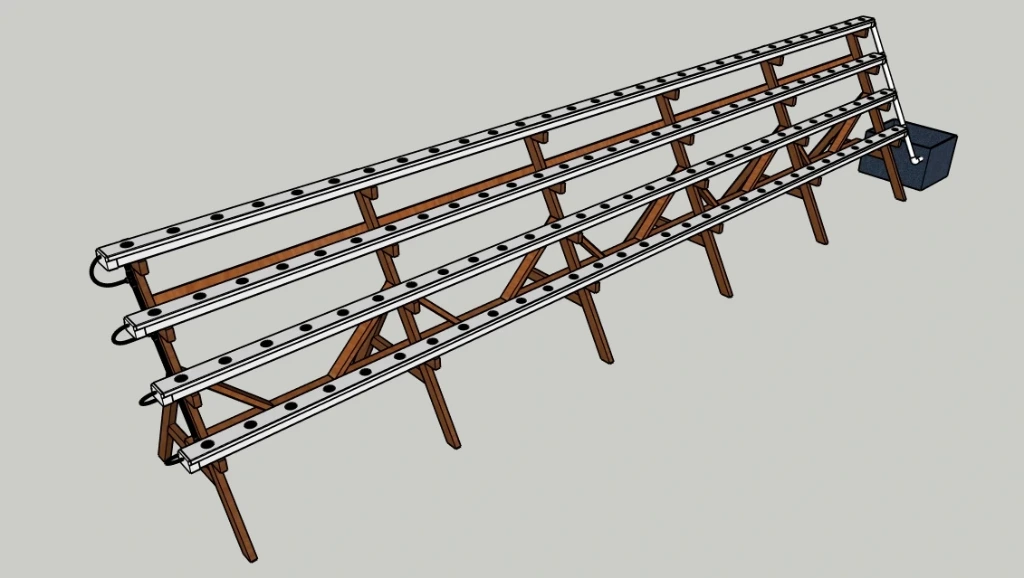ESCALIER DBP BL 116T 4*29T TUBE R60
