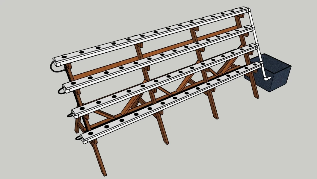 ESCALIER DBP BL 60T 4*15T TUBE R60