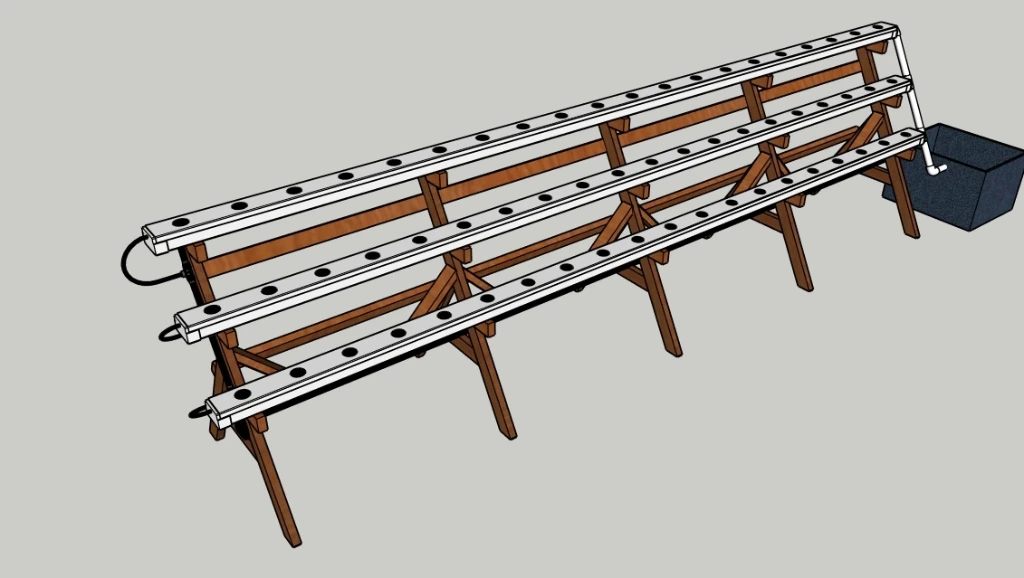 ESCALIER DBP BL 60T 3*20T TUBE R60
