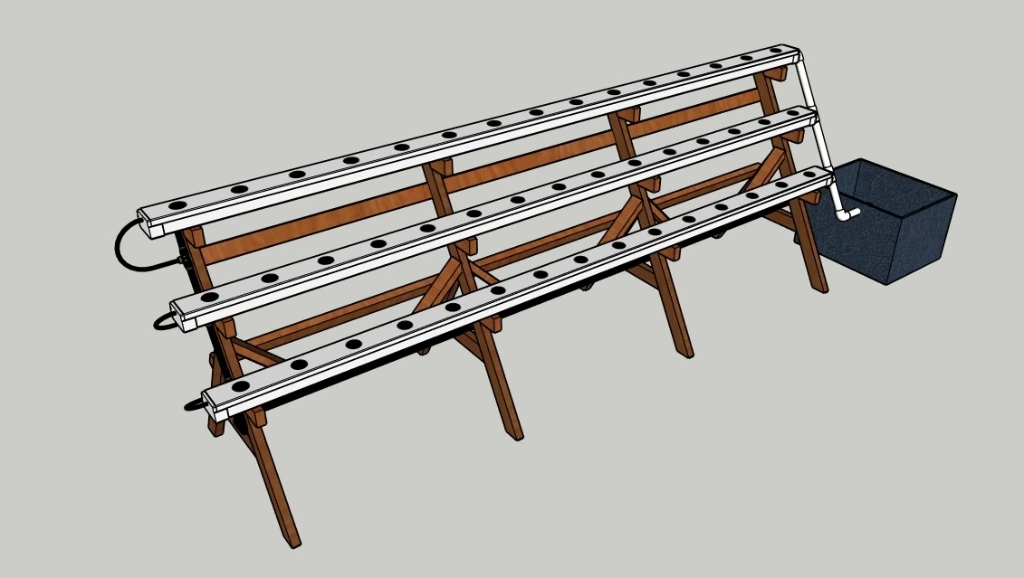 ESCALIER DBP BL 45T 3*15T TUBE R60