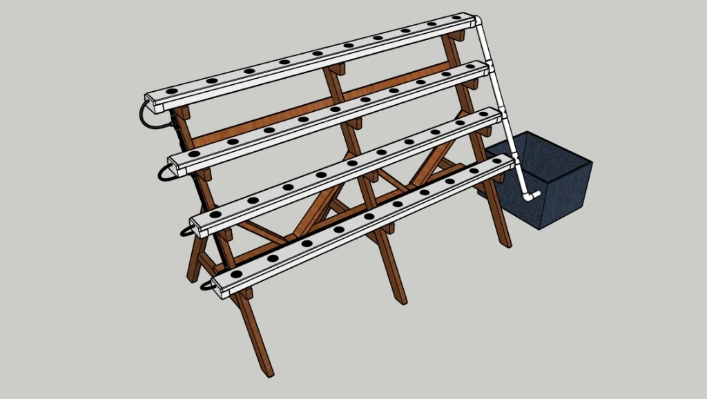 ESCALIER DBP BL 40T 4*10T TUBE R60