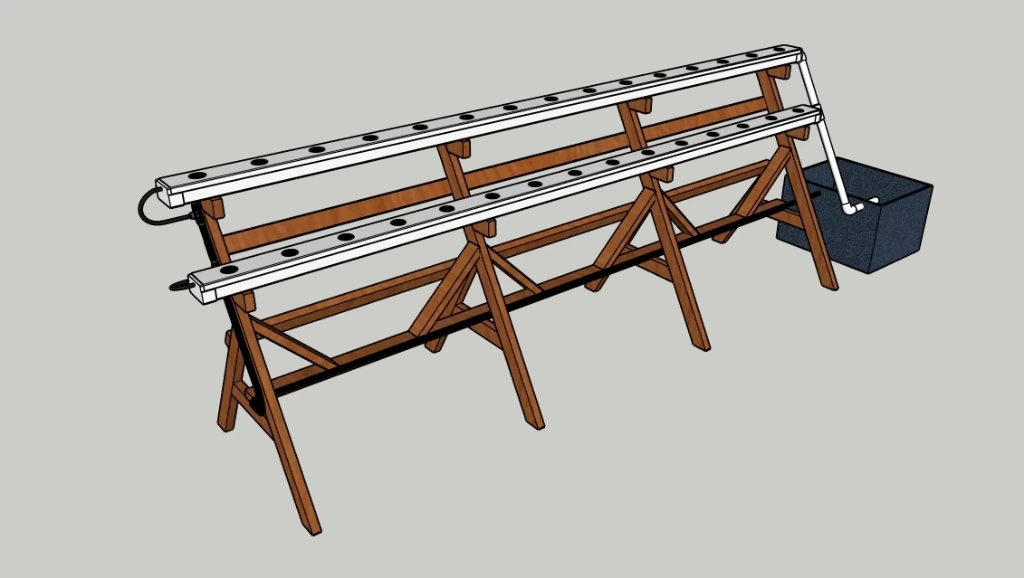 ESCALIER DBP BL 30T 2*15T TUBE R60