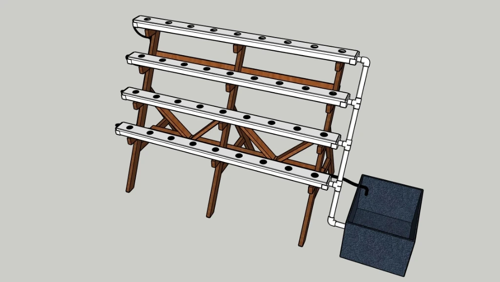 ESCALIER DBP BL 36T 4*9T TUBE R60