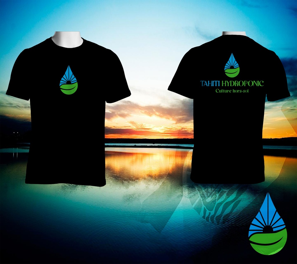 T-shirt Tahiti Hydroponic (Blanc, S)