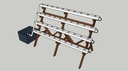 ESCALIER BL 40T 4*10T TUBE GN60