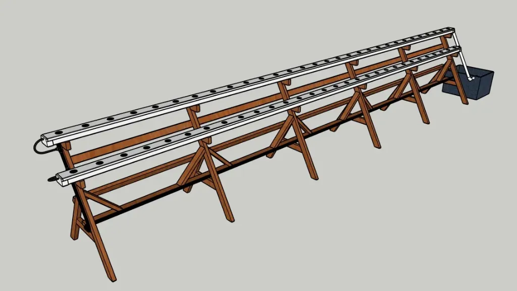 ESCALIER BL 60T 2*30T TUBE GN60